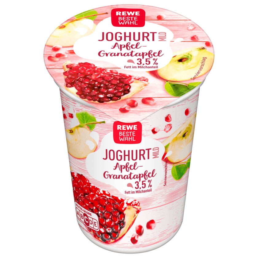 REWE Beste Wahl Joghurt mild Apfel-Granatapfel 250g